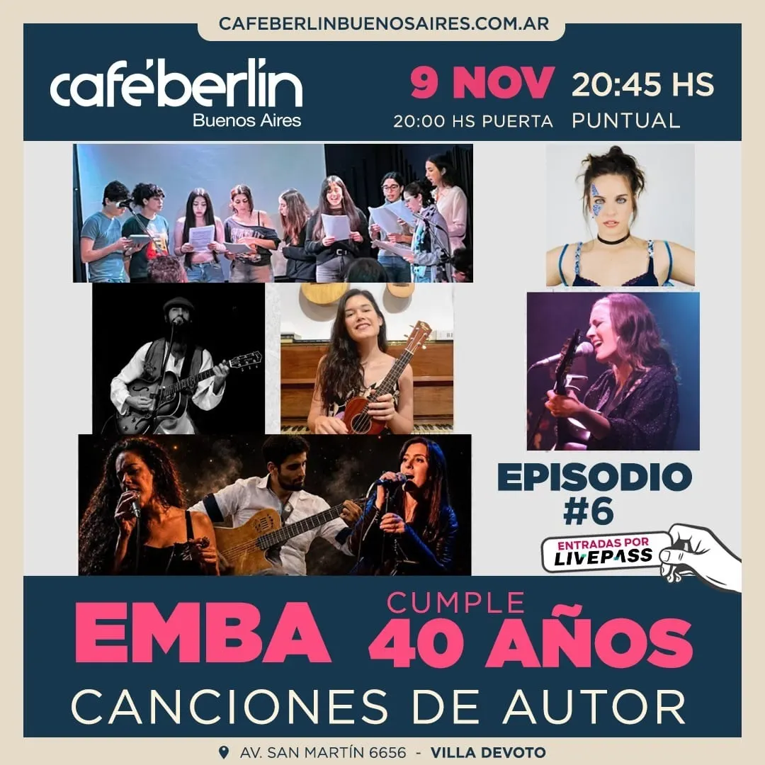 Afiche de EMBA: Canciones de autor