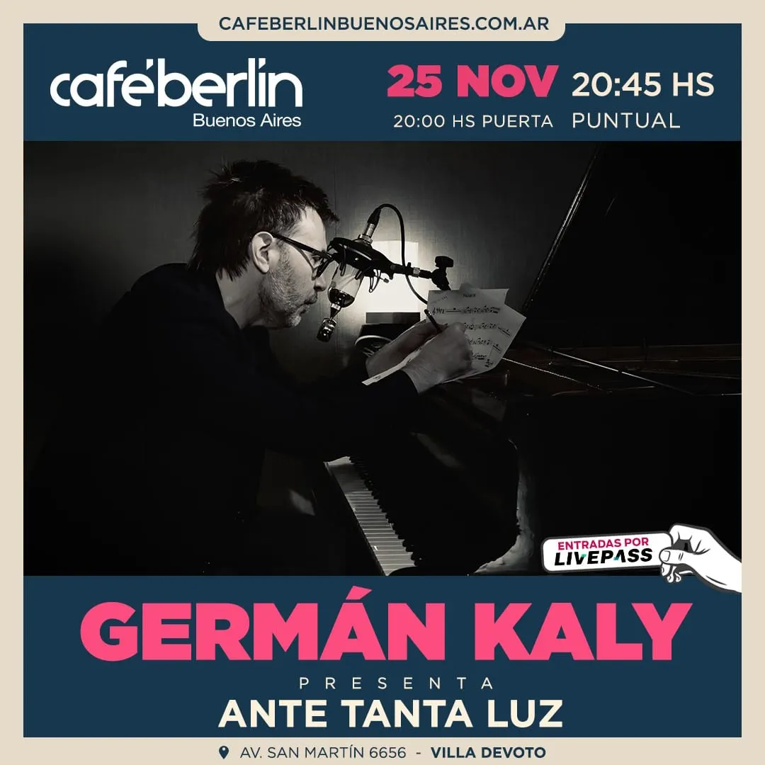 Afiche de Germán Kaly: Ante tanta luz