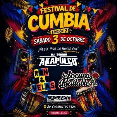 Festival de cumbia - Ron y Velas y La Locura Bailable