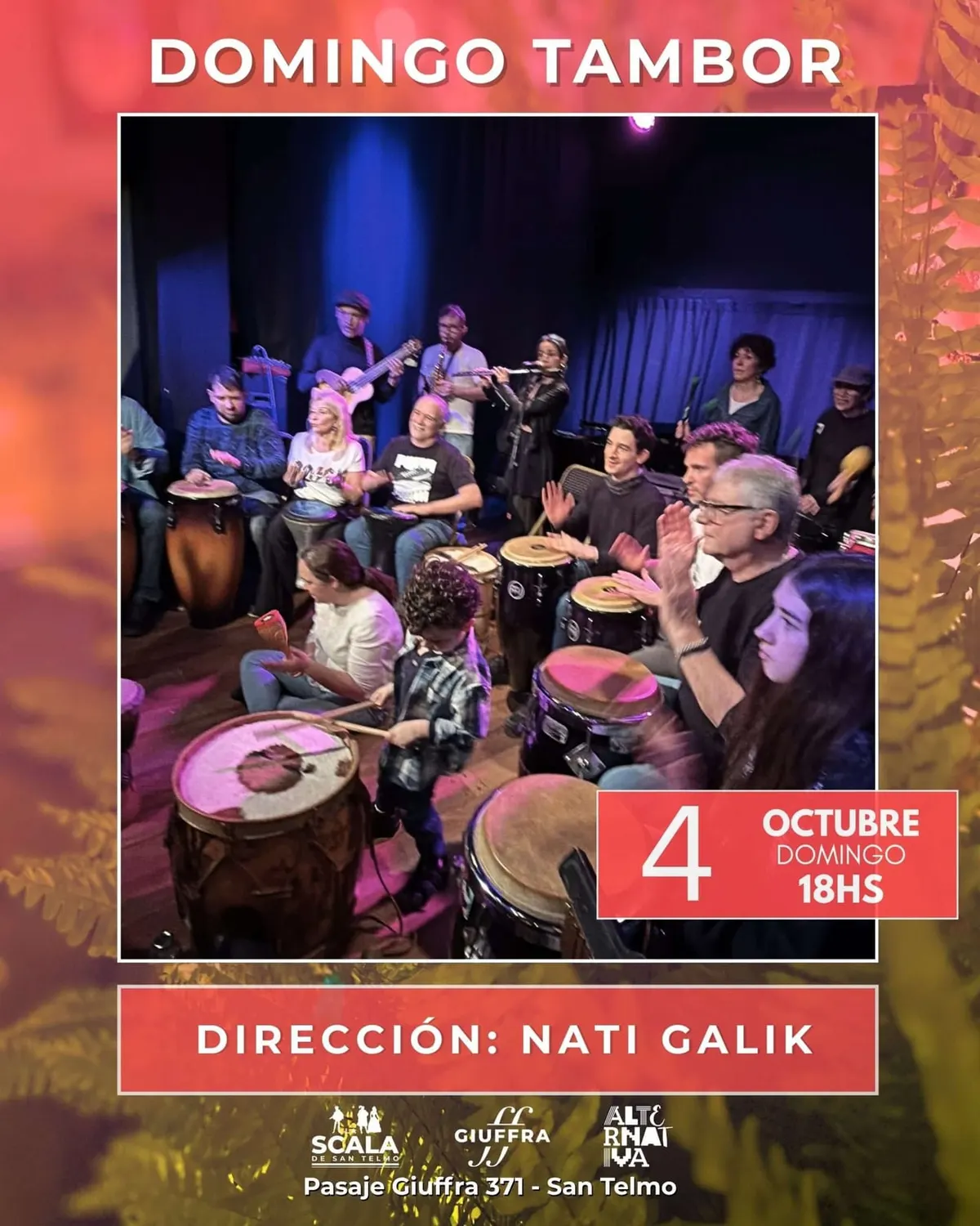 Domingo Tambor + Escenario abierto