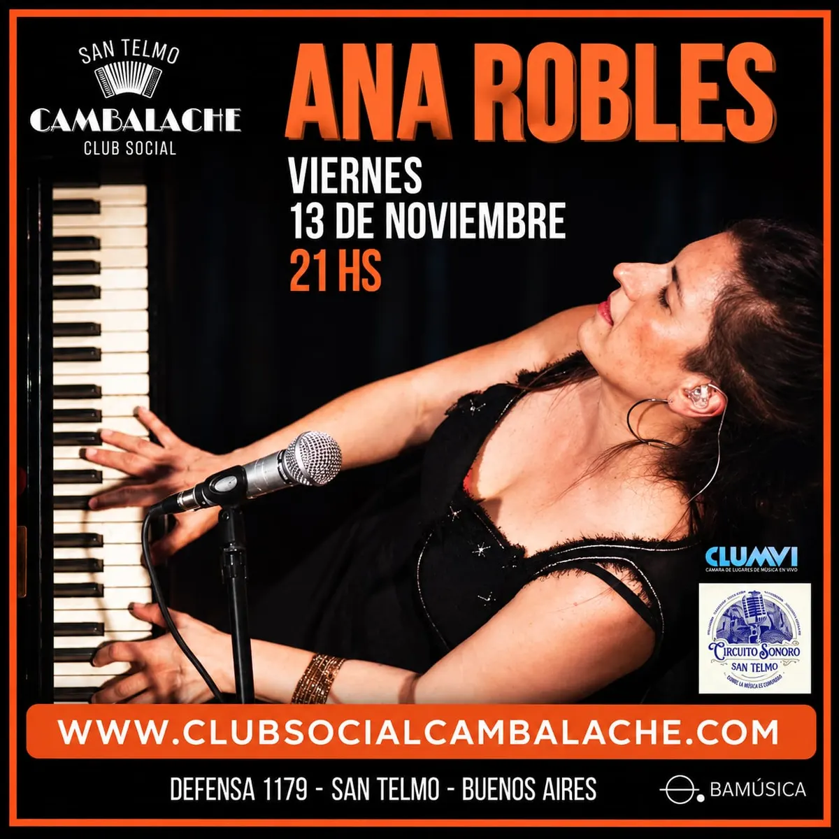 Ana Robles: piano y voz
