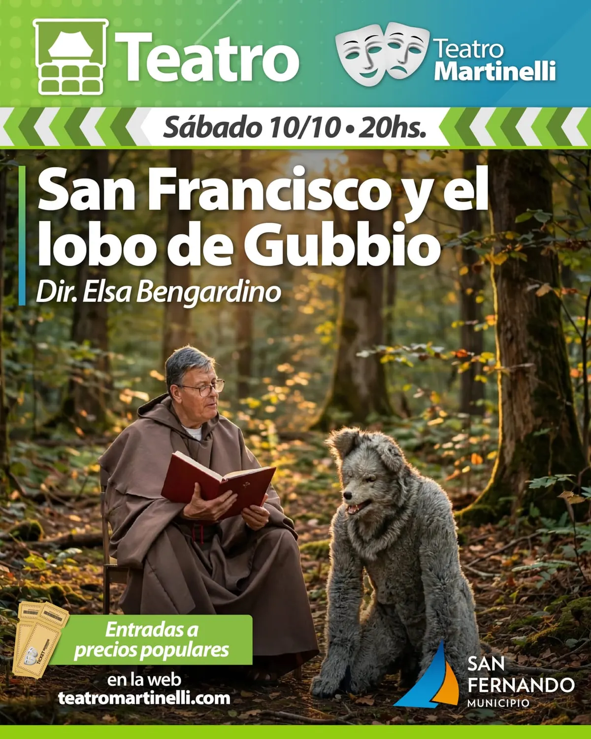San Francisco y el lobo de Gubbio