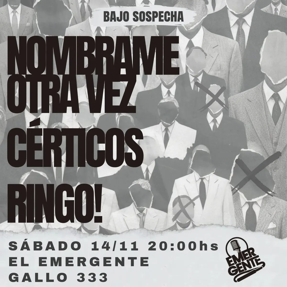 Afiche de Bajo sospecha