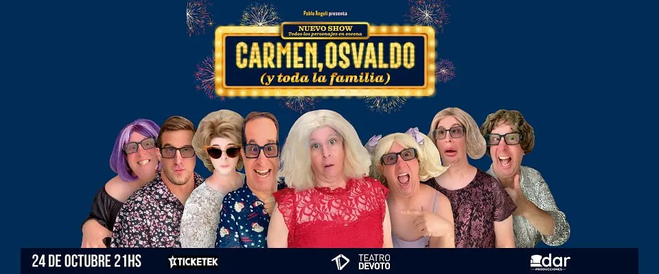 Carmen y Osvaldo y toda la familia