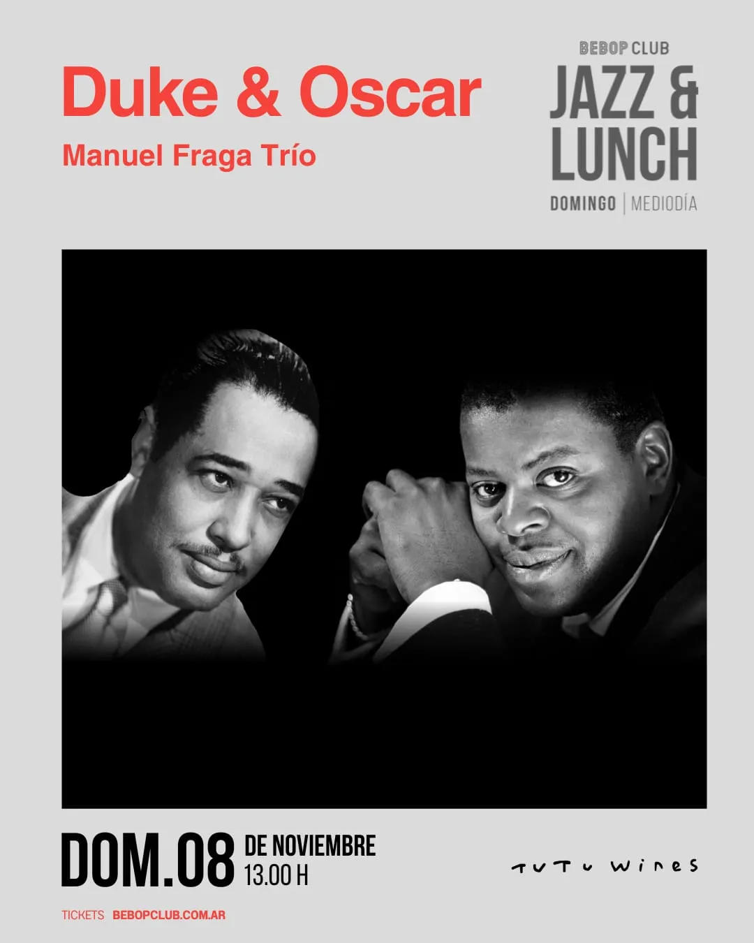 Afiche de Duke & Oscar — Manuel Fraga Trío