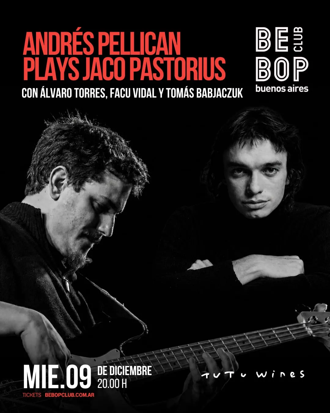 Afiche de Andrés Pellican Plays Jaco Pastorius