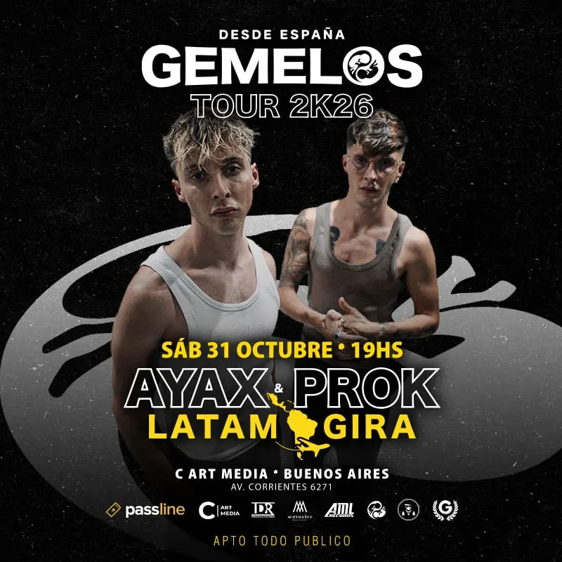 Ayax y Prok: Gemelo tour 2026