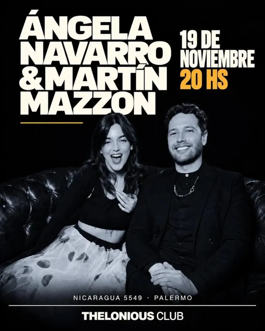 Afiche de Ángela Navarro y Martín Mazzon: Encuentro al piano