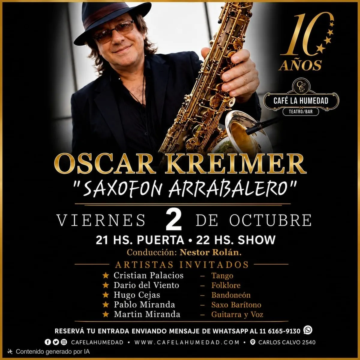 Oscar Kreimer: Saxofón arrabalero