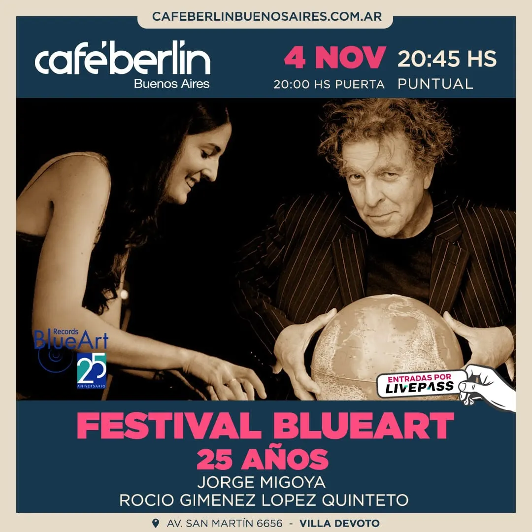 Blue Art- Jorge Migoya & Rocio Giménez López Quinteto