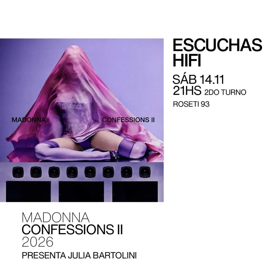 Afiche de Escuchas HiFi: Confessions II, de Madonna