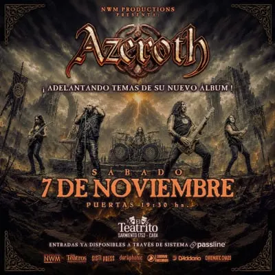 Azeroth - Adelantando temas de su nuevo álbum
