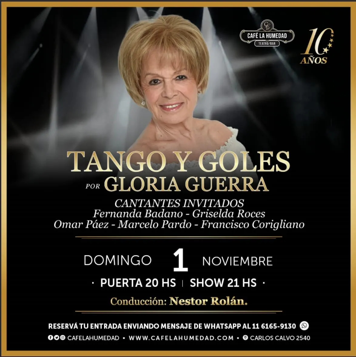 Tango y goles: Gloria Guerra