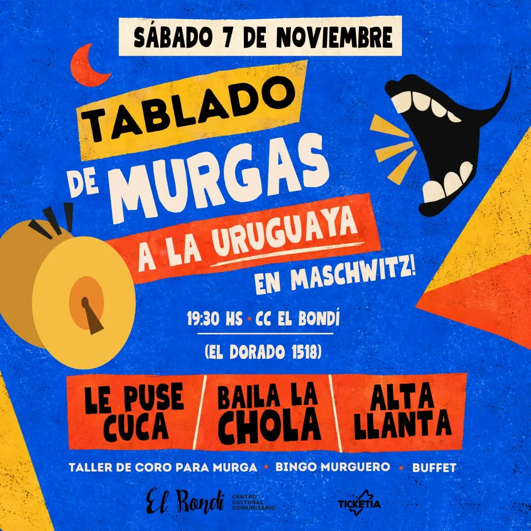 Tablado de murgas a la uruguaya en Maschwitz