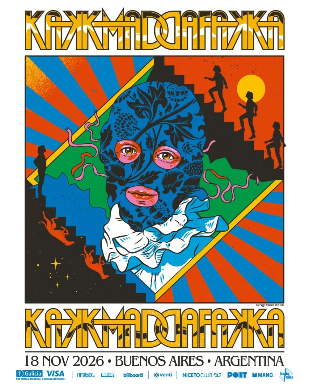 Afiche de Kakkmaddafakka en Niceto Club