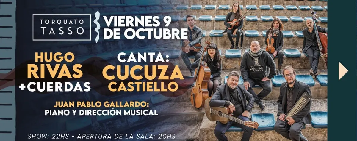 Hugo Rivas + Cuerdas canta Cucuza Castiello