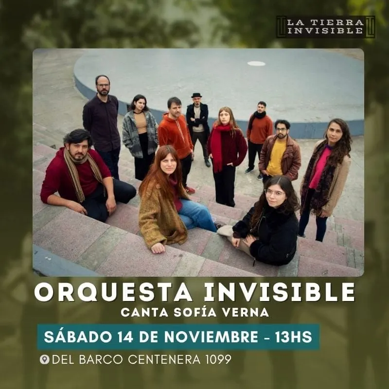 Afiche de Orquesta Invisible + Sofía Verna