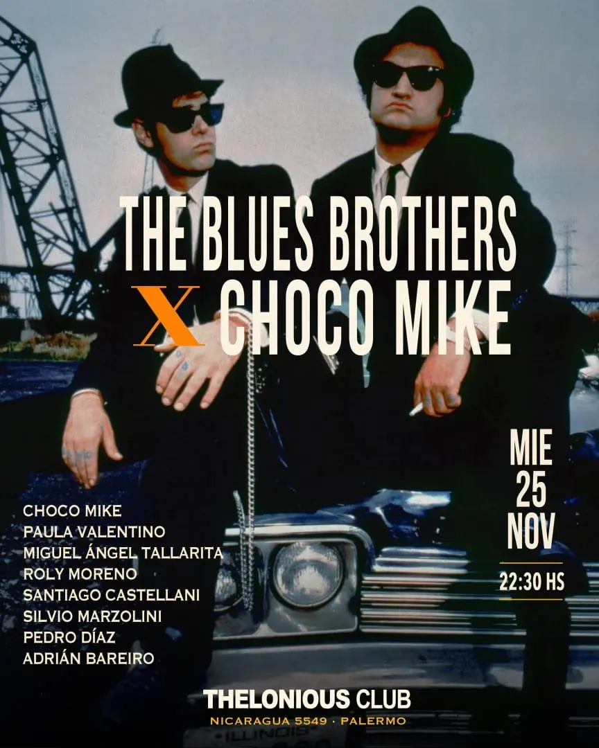 Afiche de The Blues Brothers x Choco Mike
