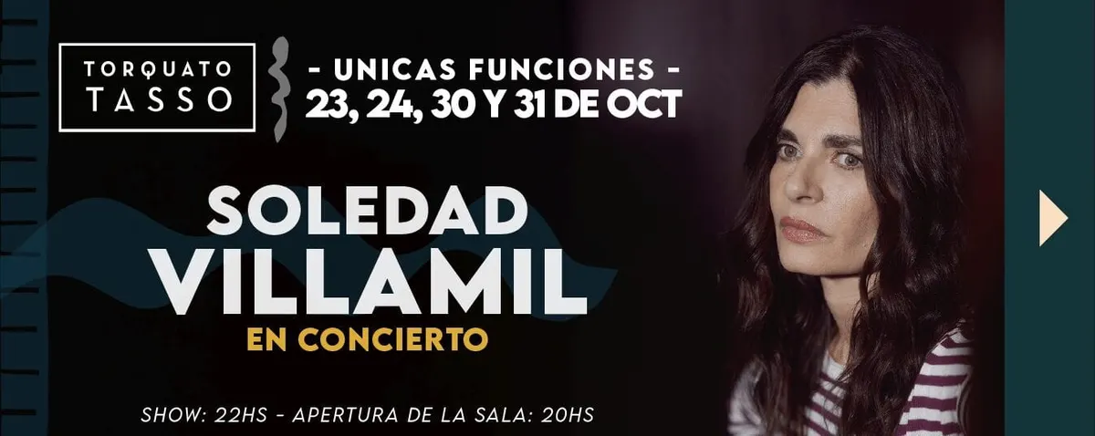 Soledad Villamil en concierto