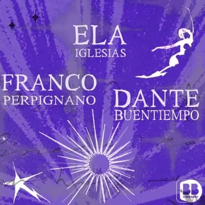 Ela Iglesias, Franco Perpignano y Dante BuenTiempo