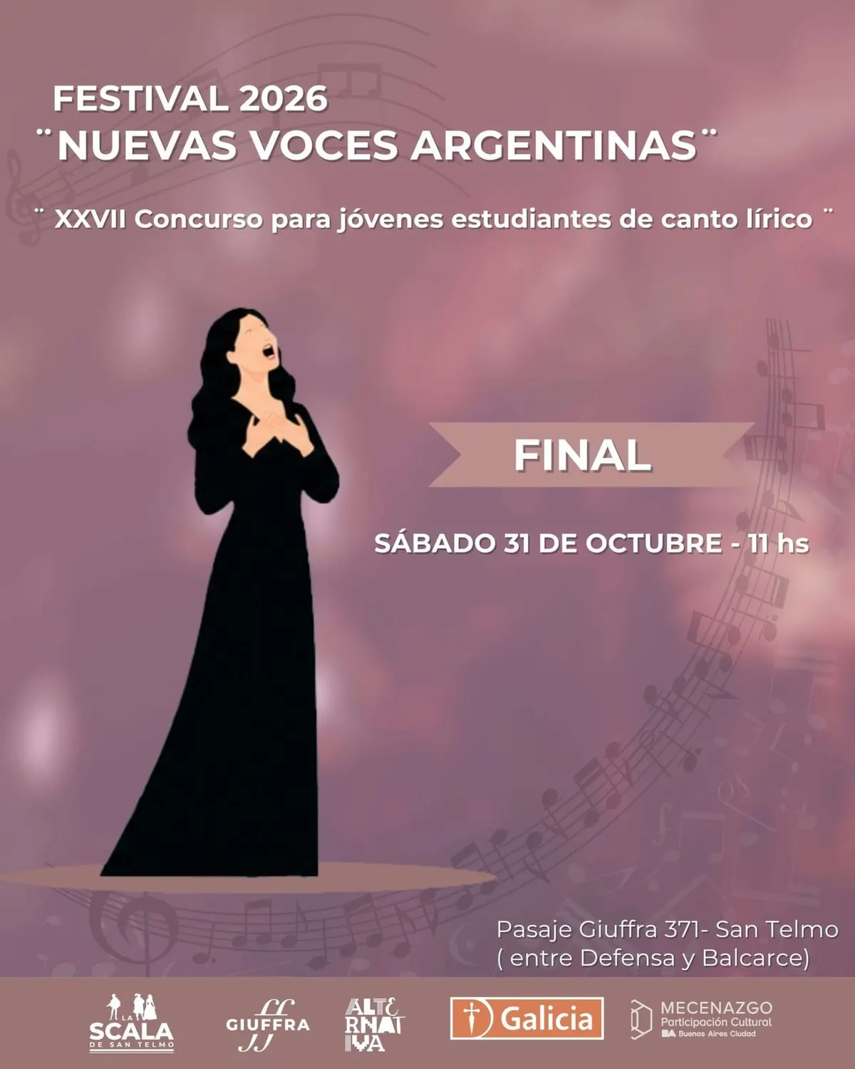 Final — XXVII Concurso para jóvenes estudiantes de canto lírico