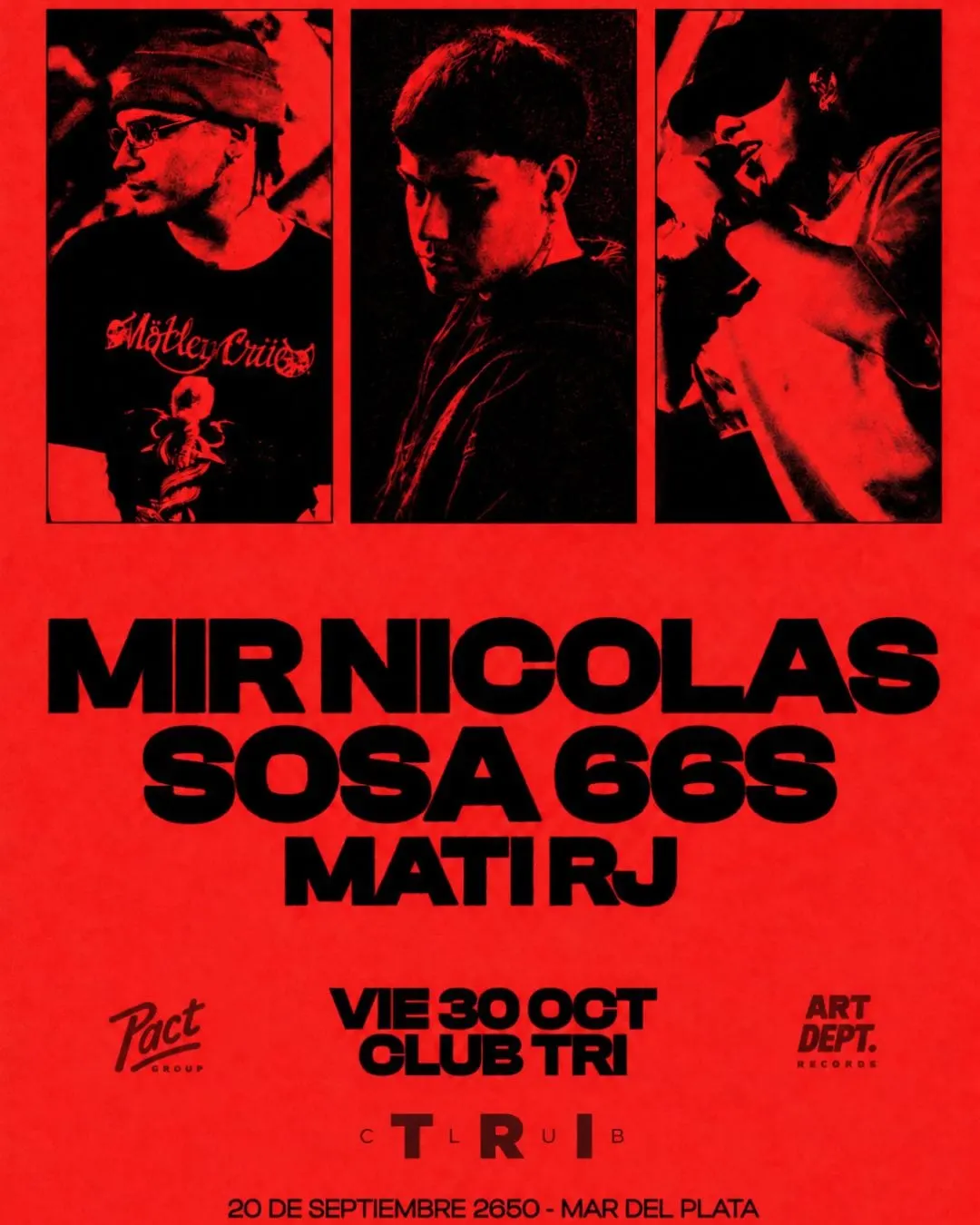 Mir Nicolás, Sosa 66s y Mati RJ en Club TRI