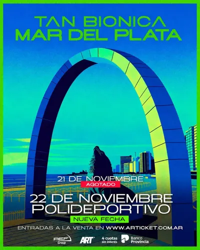Afiche de Tan Biónica en Mar del Plata