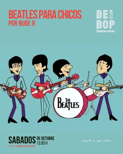 Afiche de Beatles para chicos, por Nube 9