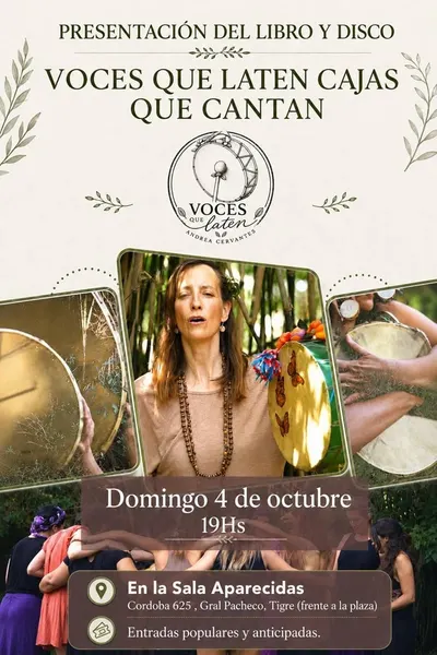 Afiche de Voces que laten, cajas que cantan
