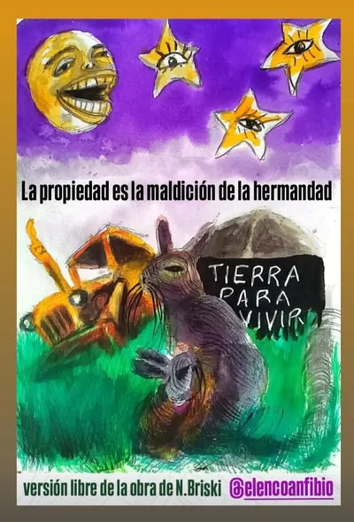 Afiche de La propiedad es la maldición de la hermandad