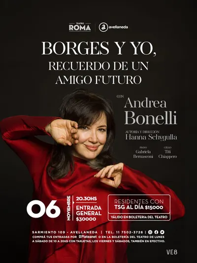 Afiche de Borges y yo, recuerdo de un amigo futuro