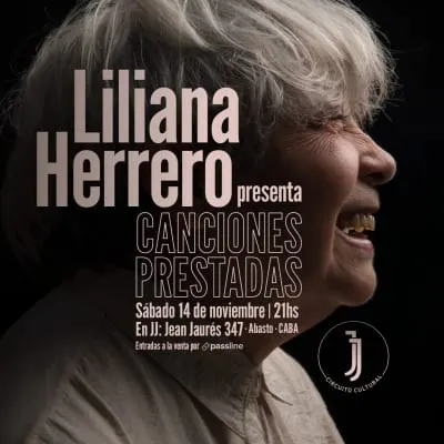Afiche de Liliana Herrero presenta Canciones prestadas