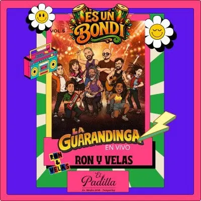 Afiche de Es un bondi Vol. 5 con La Guarandinga y Ron y Velas