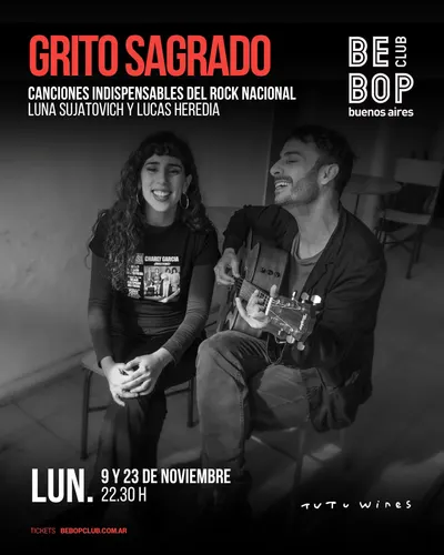 Afiche de Grito sagrado — Luna Sujatovich y Lucas Heredia