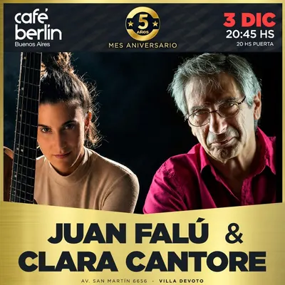 Afiche de Juan Falú & Clara Cantore