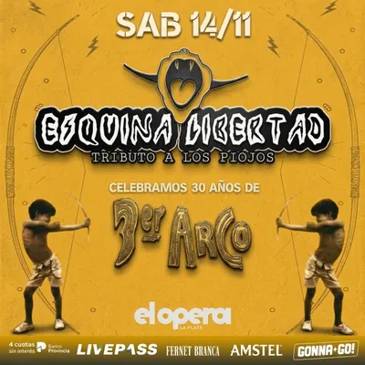 Afiche de Esquina Libertad - Tributo a Los Piojos
