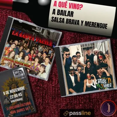 Afiche de Salsa brava y merengue: La Santa Vacile + La Vértigo López