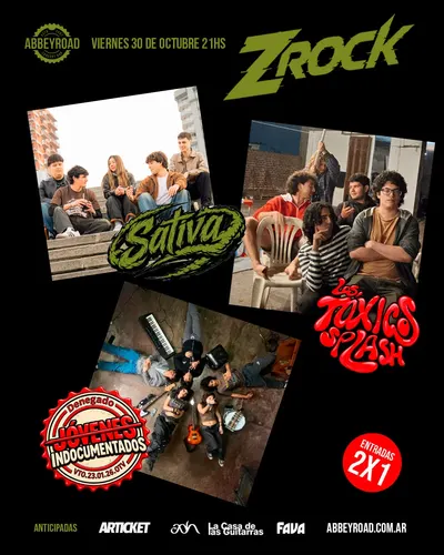 Afiche de Zrock: Los Tóxicos Splash, Sativa y Jóvenes Indocumentados