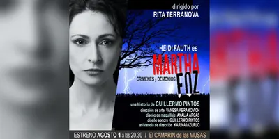 Afiche de Martha Foz - Crímenes y demonios