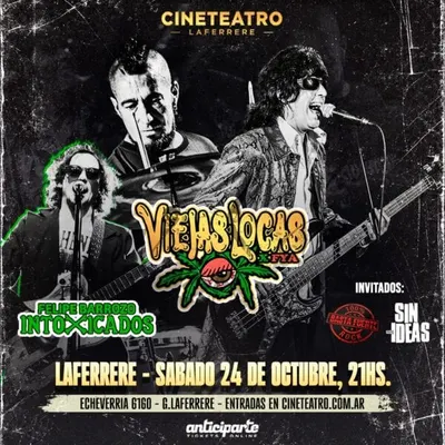Afiche de Viejas Locas x FyA + Felipe Barrozo