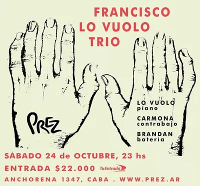 Afiche de Francisco Lo Vuolo Trío