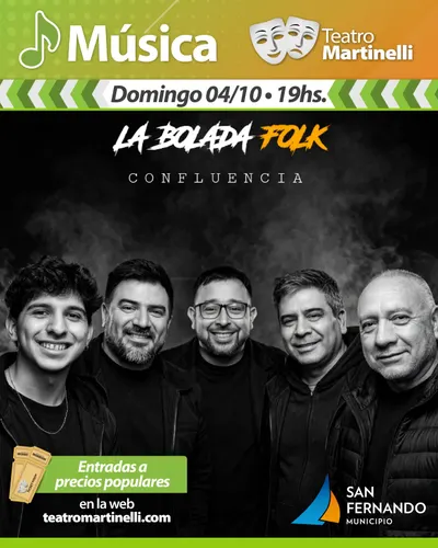 Afiche de Confluencia — La Bolada Folk