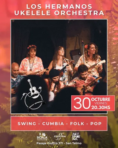 Afiche de Los Hermanos Ukelele Orchestra