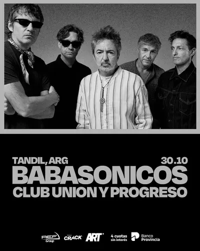 Afiche de Babasónicos en Tandil