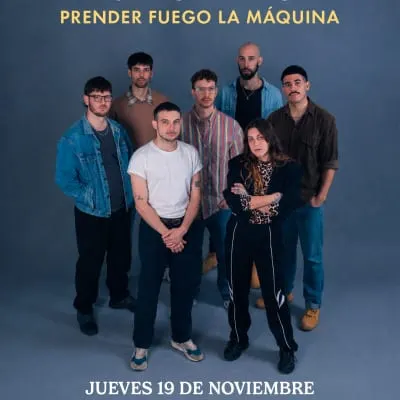 Afiche de El Viaje de Jim presenta Prender fuego la máquina