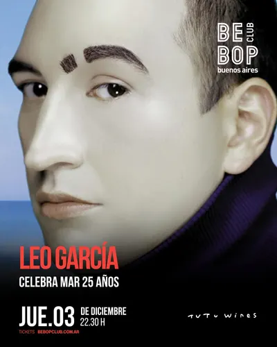 Afiche de Leo García celebra Mar, 25 años
