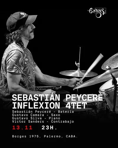 Afiche de Sebastián Peyceré: Inflexión 4tet