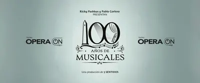 Afiche de 100 años de musicales