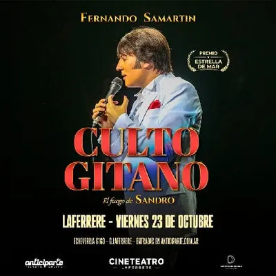 Afiche de Culto gitano: el fuego de Sandro