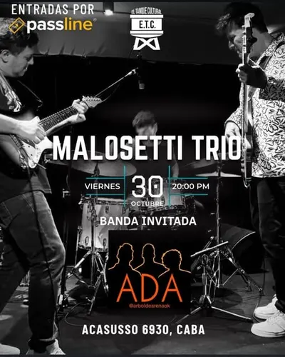 Afiche de Malosetti Trío